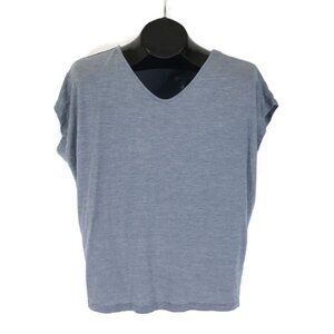 Cloudveil Wool Blend Dolman Sleeve Tee Women's Small Stripe Merino V-Neck Casual